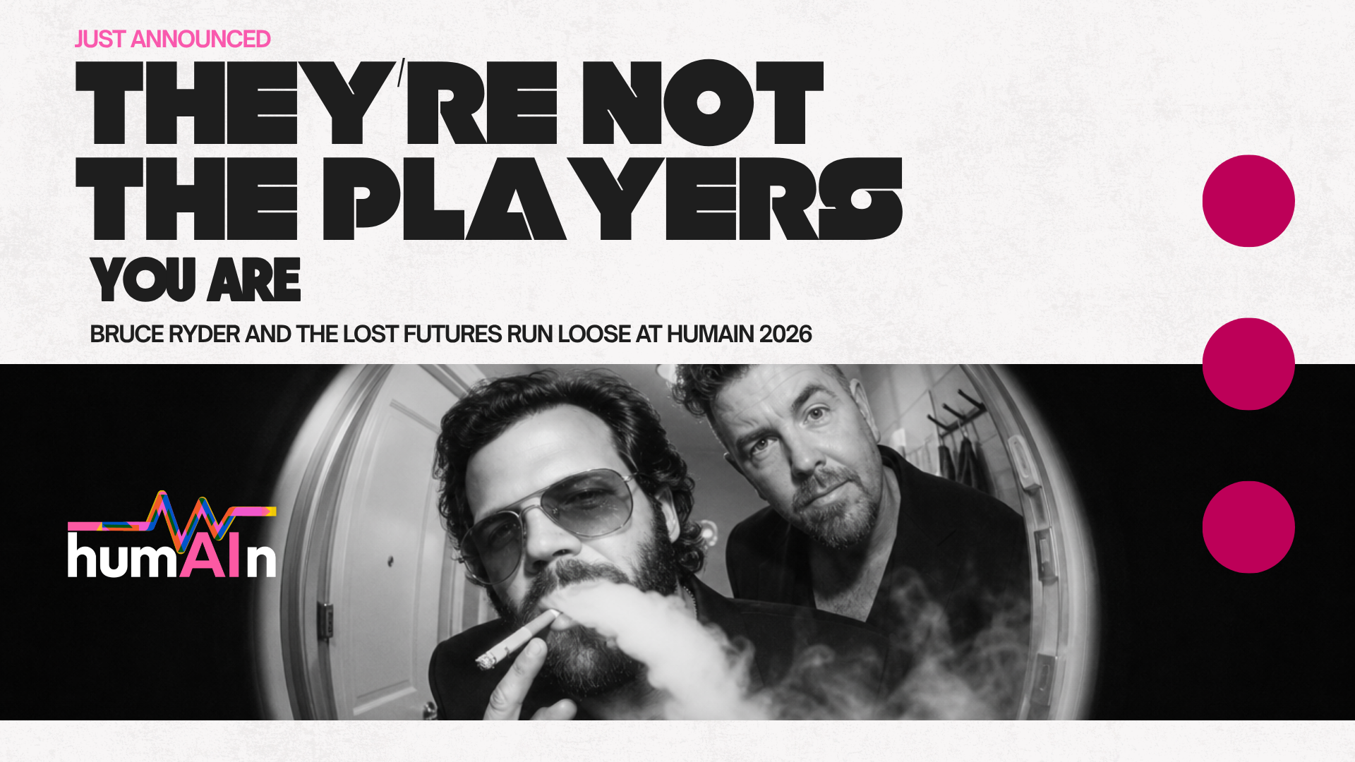 AI celebrity Bruce Ryder and The Lost Futures collaborate on interactive experience for humAIn 2026