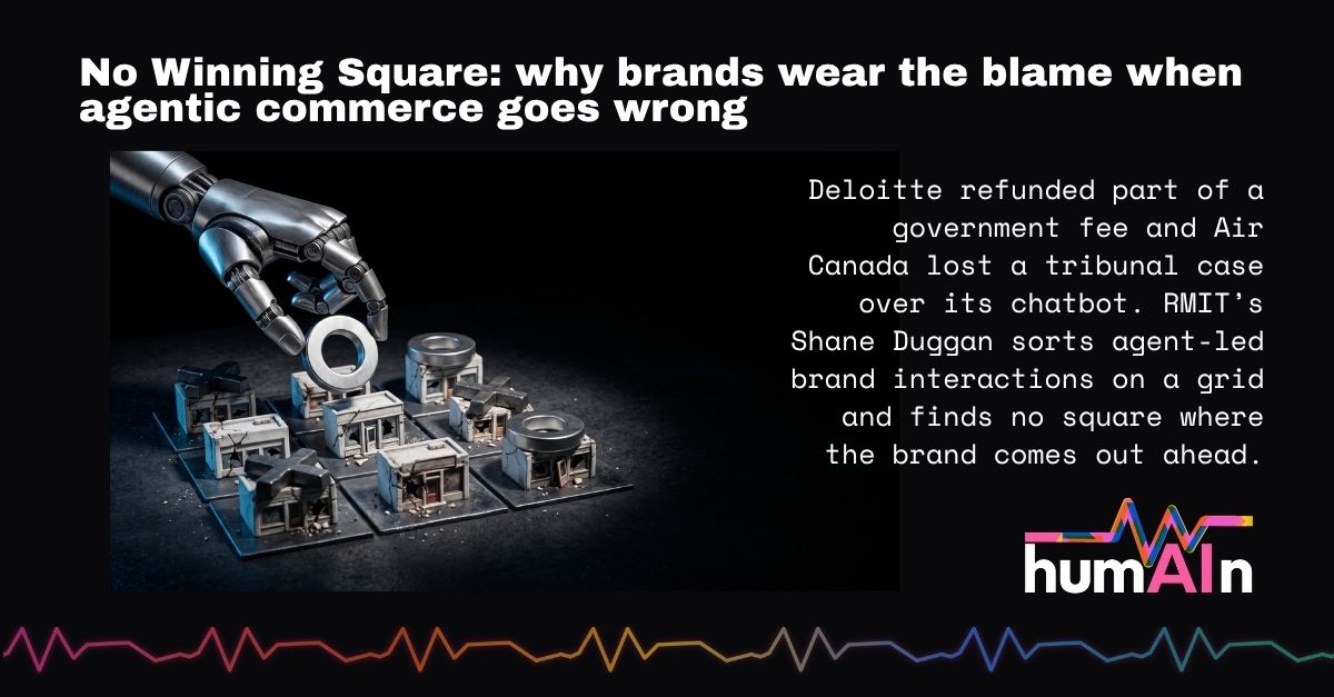 No winning square: the brand risk of AI agents and trust